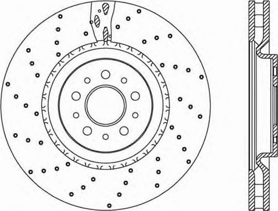 Open Parts BDRS2307.25 - Тормозной диск autospares.lv