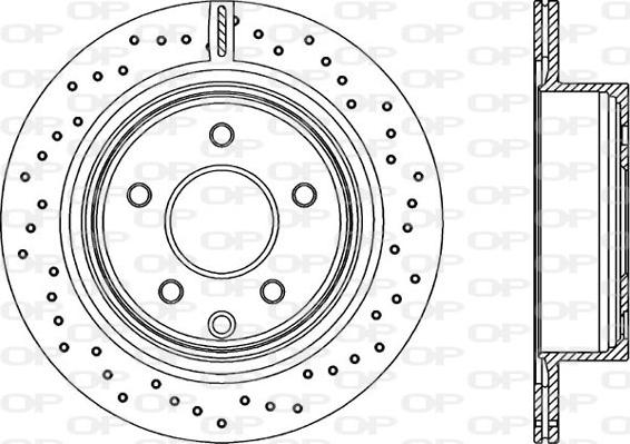 Open Parts BDRS2208.25 - Тормозной диск autospares.lv