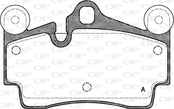 Open Parts BPA0996.00 - Тормозные колодки, дисковые, комплект autospares.lv