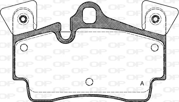 Open Parts BPA0996.10 - Тормозные колодки, дисковые, комплект autospares.lv