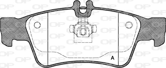 Open Parts BPA0991.00 - Тормозные колодки, дисковые, комплект autospares.lv