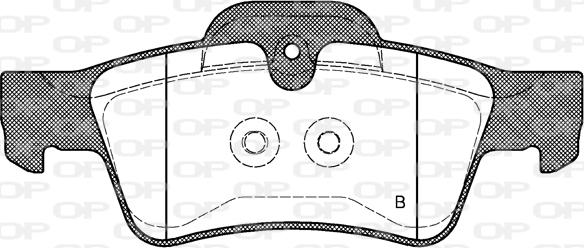 Open Parts BPA0991.10 - Тормозные колодки, дисковые, комплект autospares.lv