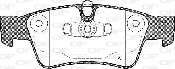 Open Parts BPA0991.10 - Тормозные колодки, дисковые, комплект autospares.lv