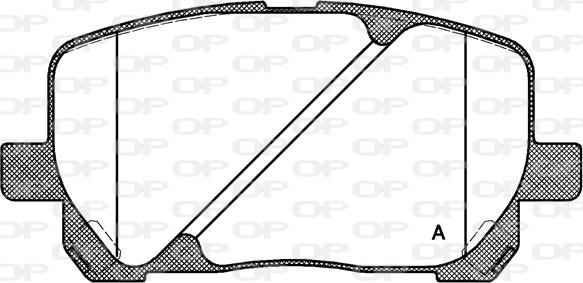 Open Parts BPA0954.00 - Тормозные колодки, дисковые, комплект autospares.lv