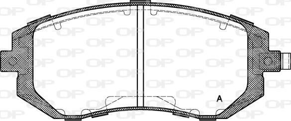 Open Parts BPA0951.02 - Тормозные колодки, дисковые, комплект autospares.lv