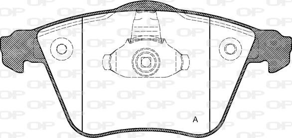 Open Parts BPA0964.20 - Тормозные колодки, дисковые, комплект autospares.lv