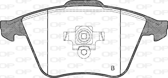 Open Parts BPA0964.20 - Тормозные колодки, дисковые, комплект autospares.lv