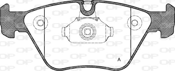 Open Parts BPA0963.00 - Тормозные колодки, дисковые, комплект autospares.lv