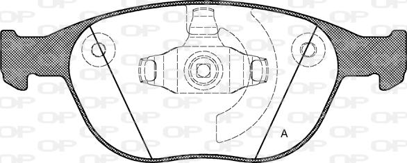 Open Parts BPA0984.00 - Тормозные колодки, дисковые, комплект autospares.lv