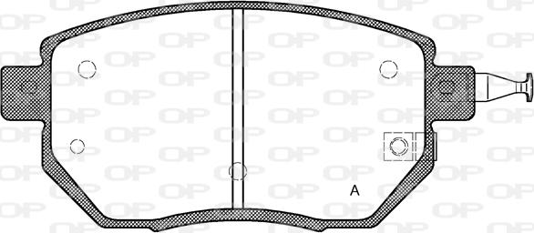 Open Parts BPA0985.02 - Тормозные колодки, дисковые, комплект autospares.lv