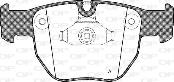 Open Parts BPA0979.00 - Тормозные колодки, дисковые, комплект autospares.lv