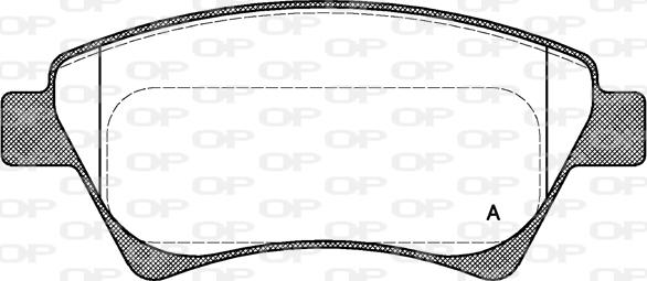 Open Parts BPA0976.00 - Тормозные колодки, дисковые, комплект autospares.lv