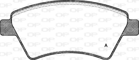 Open Parts BPA0976.10 - Тормозные колодки, дисковые, комплект autospares.lv