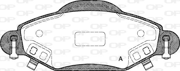 Open Parts BPA0978.02 - Тормозные колодки, дисковые, комплект autospares.lv