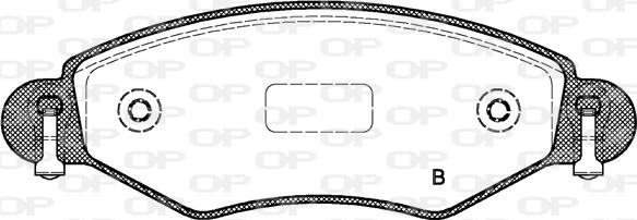 Open Parts BPA0978.02 - Тормозные колодки, дисковые, комплект autospares.lv