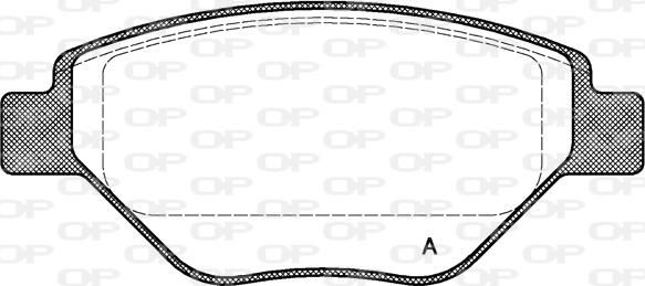 Open Parts BPA0977.00 - Тормозные колодки, дисковые, комплект autospares.lv