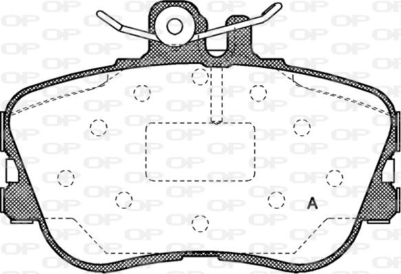 Open Parts BPA0445.00 - Тормозные колодки, дисковые, комплект autospares.lv