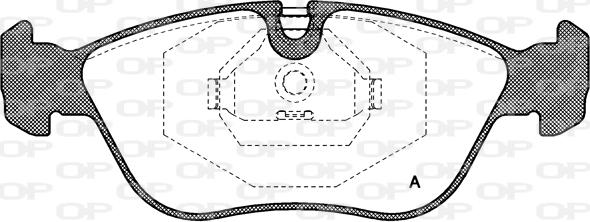 Open Parts BPA0446.00 - Тормозные колодки, дисковые, комплект autospares.lv