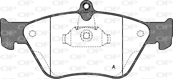 Open Parts BPA0468.00 - Тормозные колодки, дисковые, комплект autospares.lv