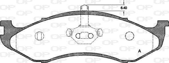 Open Parts BPA0467.20 - Тормозные колодки, дисковые, комплект autospares.lv