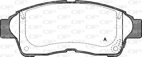 Open Parts BPA0402.02 - Тормозные колодки, дисковые, комплект autospares.lv