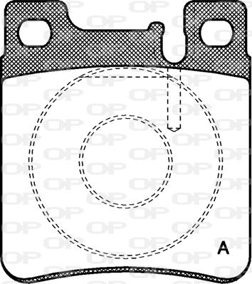 Open Parts BPA0407.00 - Тормозные колодки, дисковые, комплект autospares.lv