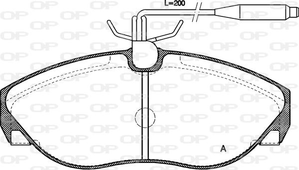 Open Parts BPA0486.02 - Тормозные колодки, дисковые, комплект autospares.lv