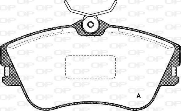 Open Parts BPA0480.00 - Тормозные колодки, дисковые, комплект autospares.lv