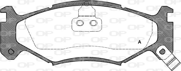 Open Parts BPA0483.02 - Тормозные колодки, дисковые, комплект autospares.lv