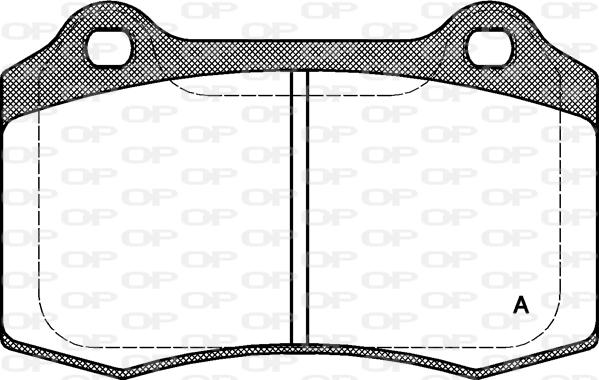 Open Parts BPA0434.30 - Тормозные колодки, дисковые, комплект autospares.lv