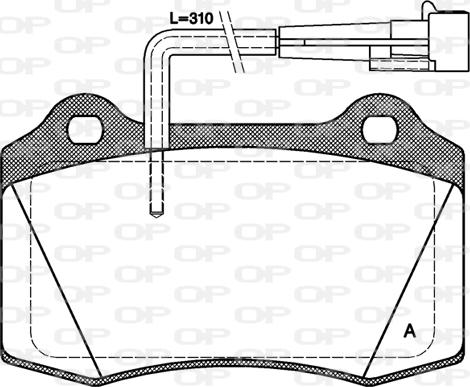 Unipart GBP1259AF - Тормозные колодки, дисковые, комплект autospares.lv