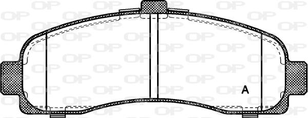 Open Parts BPA0431.10 - Тормозные колодки, дисковые, комплект autospares.lv