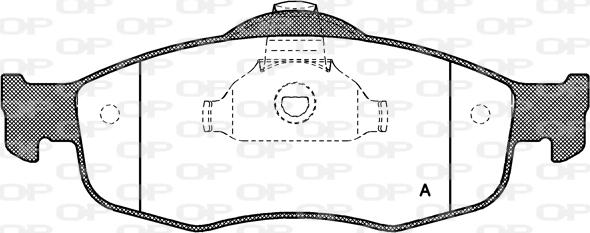 Open Parts BPA0432.00 - Тормозные колодки, дисковые, комплект autospares.lv