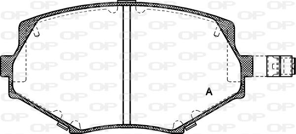 Open Parts BPA0478.02 - Тормозные колодки, дисковые, комплект autospares.lv