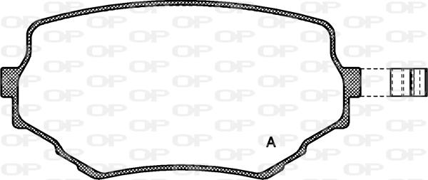 Open Parts BPA0594.02 - Тормозные колодки, дисковые, комплект autospares.lv