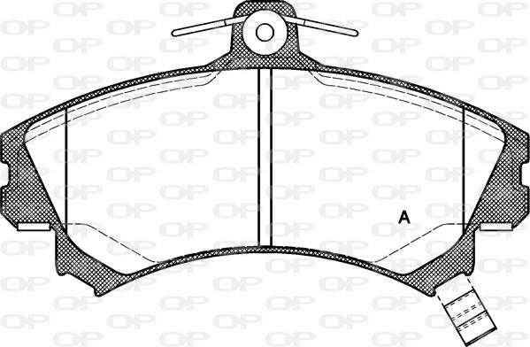 Open Parts BPA0590.02 - Тормозные колодки, дисковые, комплект autospares.lv