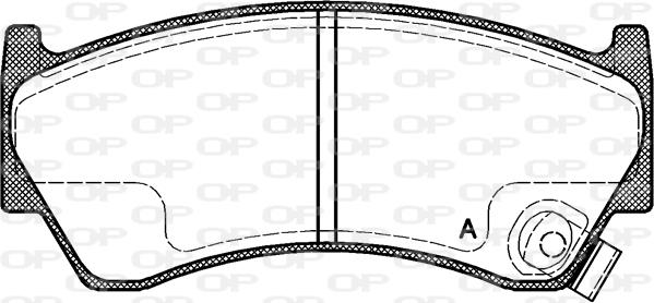 Open Parts BPA0592.42 - Тормозные колодки, дисковые, комплект autospares.lv