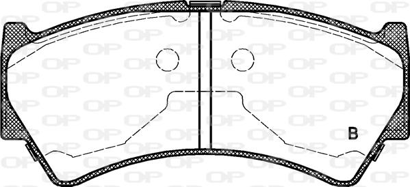 Open Parts BPA0592.52 - Тормозные колодки, дисковые, комплект autospares.lv