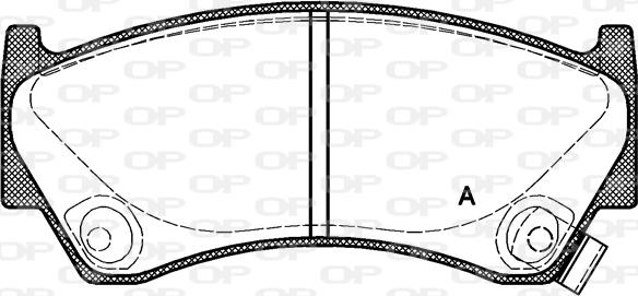 Open Parts BPA0592.02 - Тормозные колодки, дисковые, комплект autospares.lv