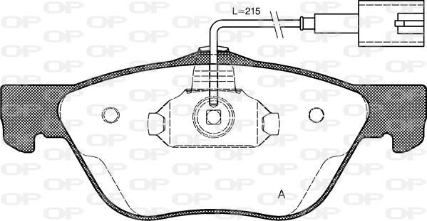 Open Parts BPA0589.42 - Тормозные колодки, дисковые, комплект autospares.lv