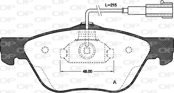 Open Parts BPA0589.21 - Тормозные колодки, дисковые, комплект autospares.lv