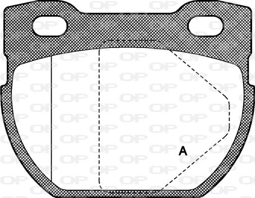 Open Parts BPA0584.00 - Тормозные колодки, дисковые, комплект autospares.lv