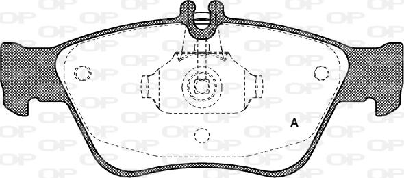 Open Parts BPA0586.00 - Тормозные колодки, дисковые, комплект autospares.lv