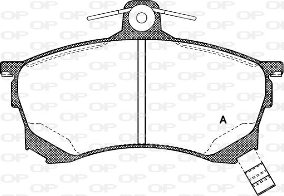 Open Parts BPA0582.00 - Тормозные колодки, дисковые, комплект autospares.lv