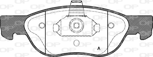 Open Parts BPA0587.00 - Тормозные колодки, дисковые, комплект autospares.lv