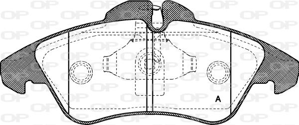 Open Parts BPA0578.00 - Тормозные колодки, дисковые, комплект autospares.lv