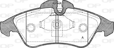 Open Parts BPA0578.10 - Тормозные колодки, дисковые, комплект autospares.lv