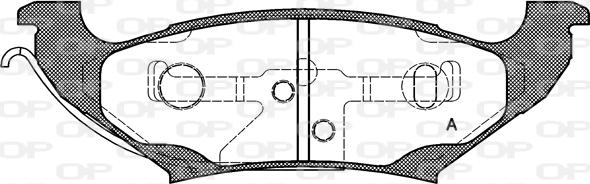 Open Parts BPA0690.10 - Тормозные колодки, дисковые, комплект autospares.lv