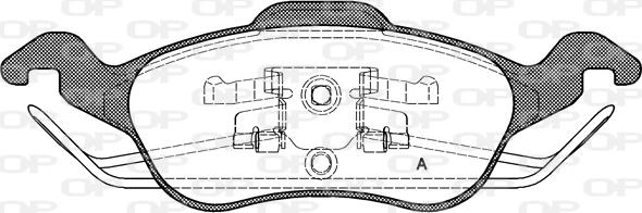 Open Parts BPA0691.00 - Тормозные колодки, дисковые, комплект autospares.lv