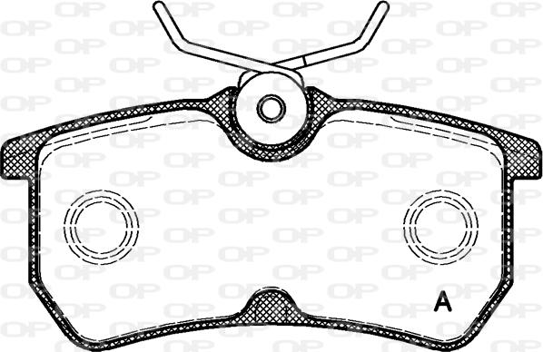 Open Parts BPA0693.00 - Тормозные колодки, дисковые, комплект autospares.lv